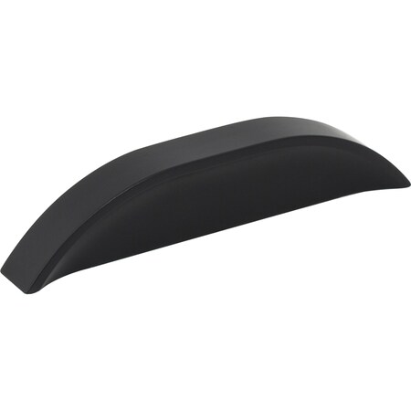 Jeffrey Alexander 3" / 96 mm Center-to-Center Matte Black Elara Cabinet Pinch Pull 484-396MB